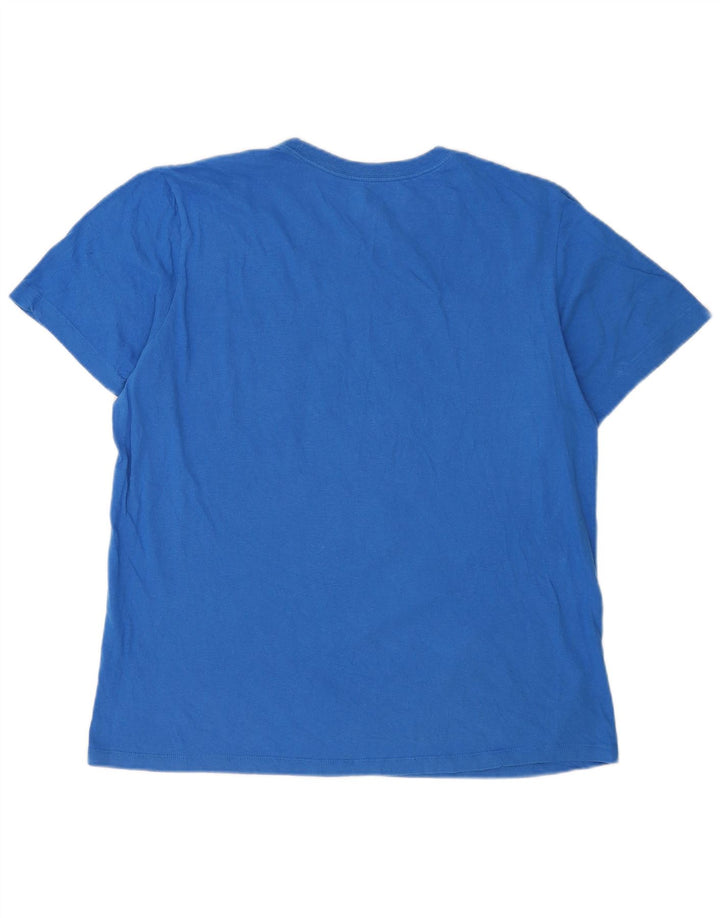 Tricou grafic Nike pentru bărbați Top mare, albastru, bumbac