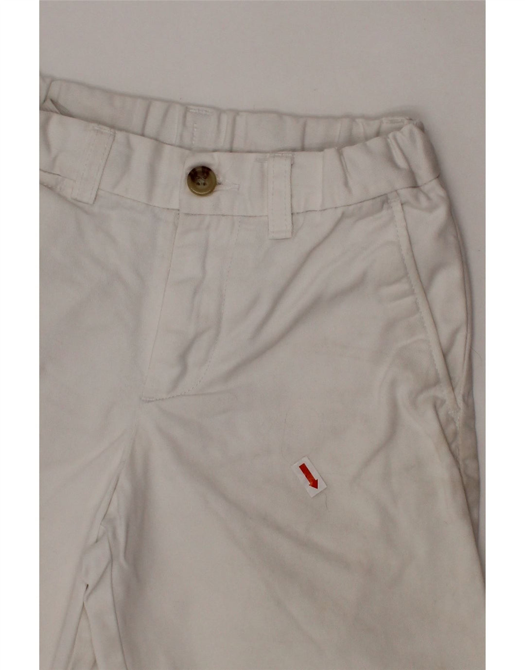 POLO RALPH LAUREN Pantaloni Pantaloni Chino Băieți 6-7 Ani W22 Bumbac Alb