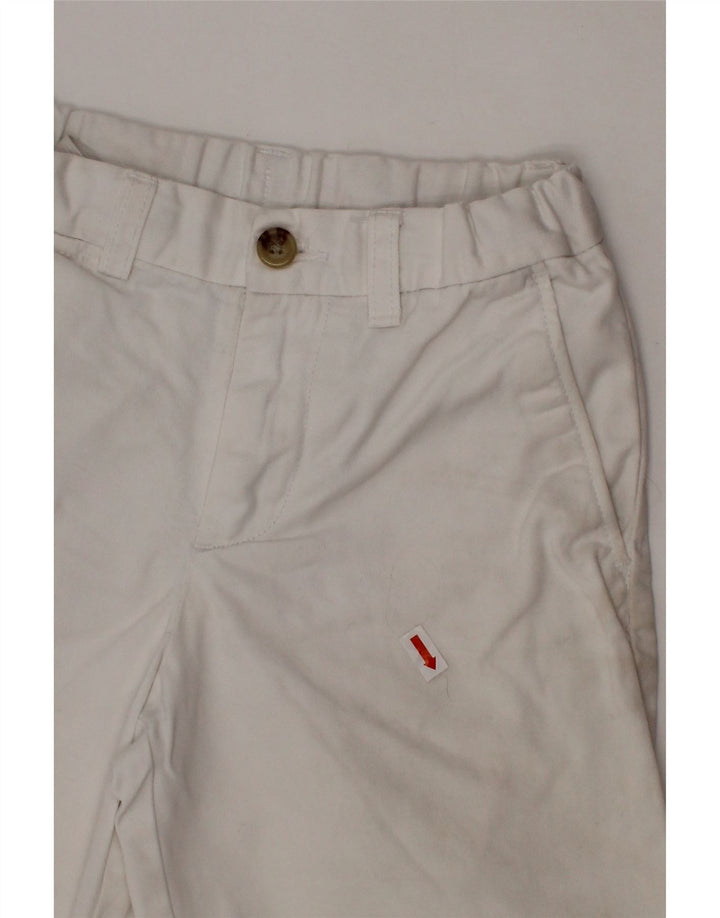 POLO RALPH LAUREN Pantaloni Pantaloni Chino Băieți 6-7 Ani W22 Bumbac Alb