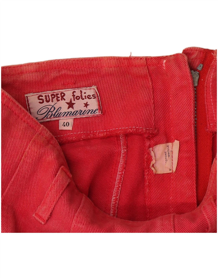 Fusta Blumarine pentru femei IT 40 Small W27 Bumbac rosu