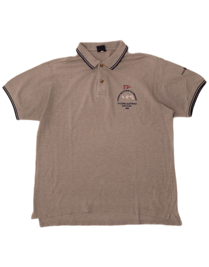 Marina Yachting Tricou polo pentru bărbați, mare, gri
