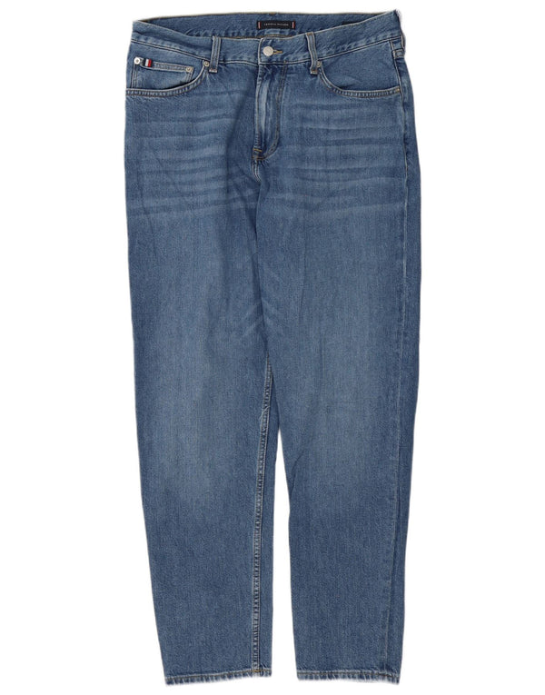 Tommy Hilfiger Blugi conici Harlem pentru bărbați, L32 L32, albastru, bumbac