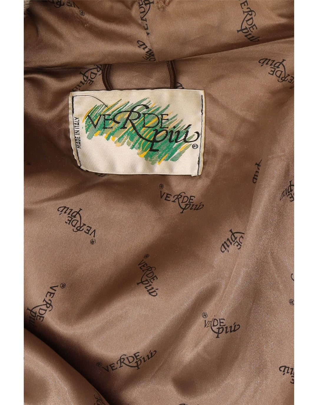 Verde Piu Pardesiu supradimensionat pentru femei IT 42 Medium Bej Geometric