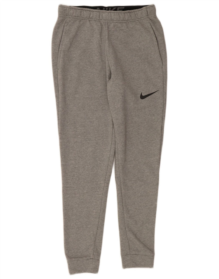 Pantaloni de trening Nike Dri Fit pentru bărbați Pantaloni de jogging, gri mici, pete