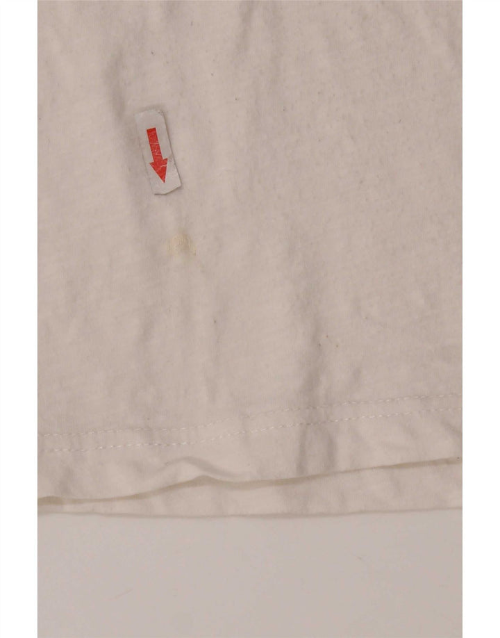 Tricou grafic Tommy Hilfiger pentru bărbați Top mediu din bumbac alb