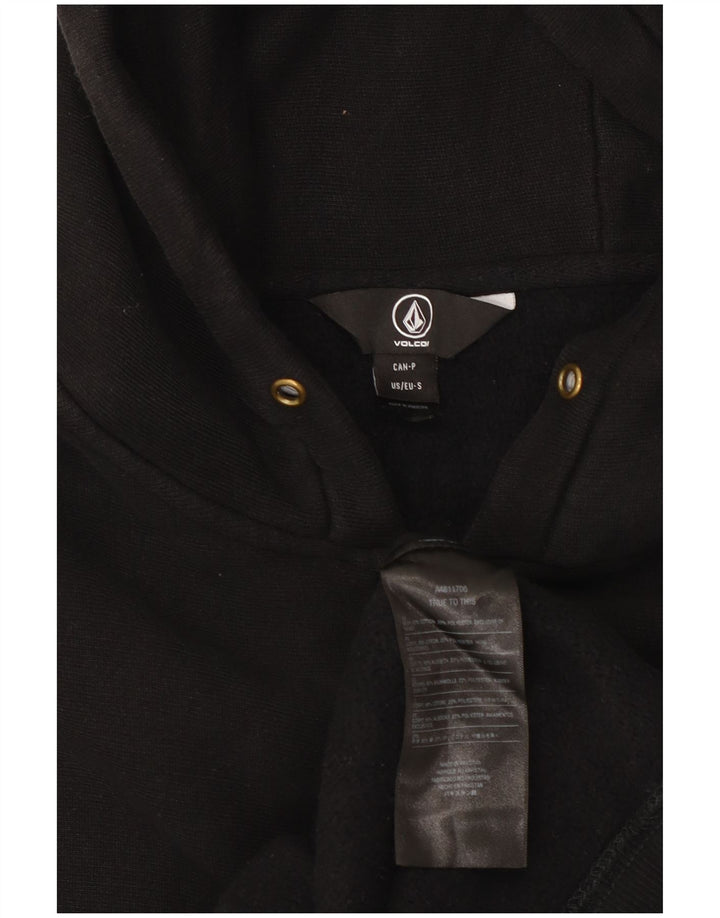 Pulover Volcom Graphic Zip Hoodie pentru bărbați, bumbac negru mic