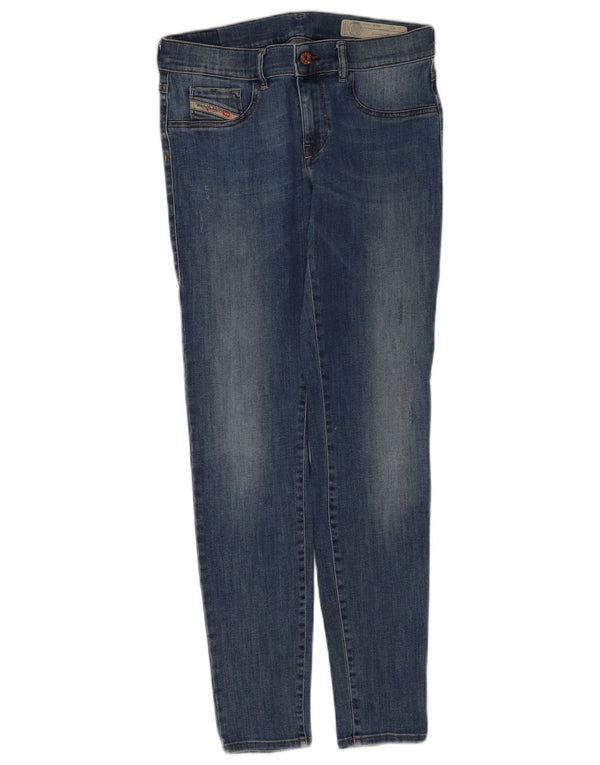 Jeans jegging super subțiri pentru femei Livier-Glezne cu talie joasă L31 L30 Albastru