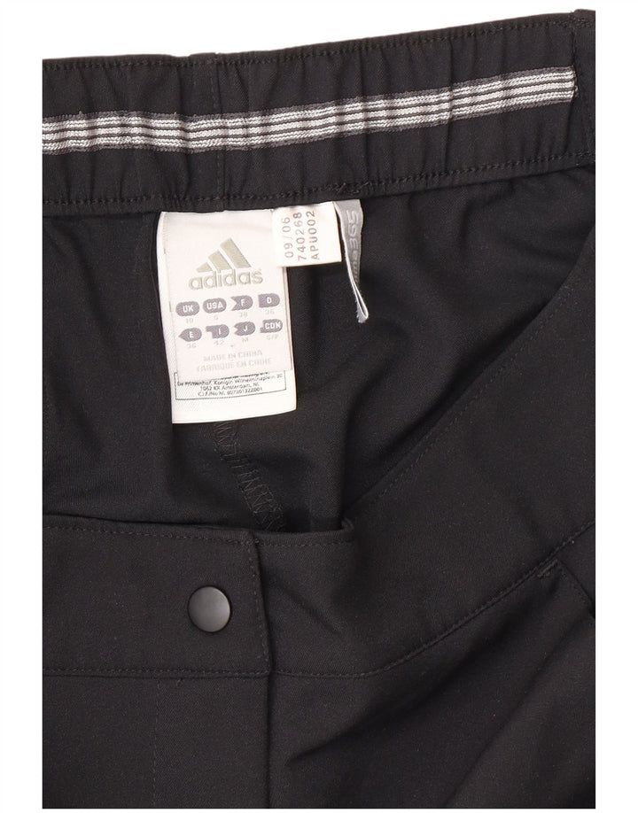 Pantaloni scurți Adidas Climalite pentru femei UK 10 Small W30 Poliester negru