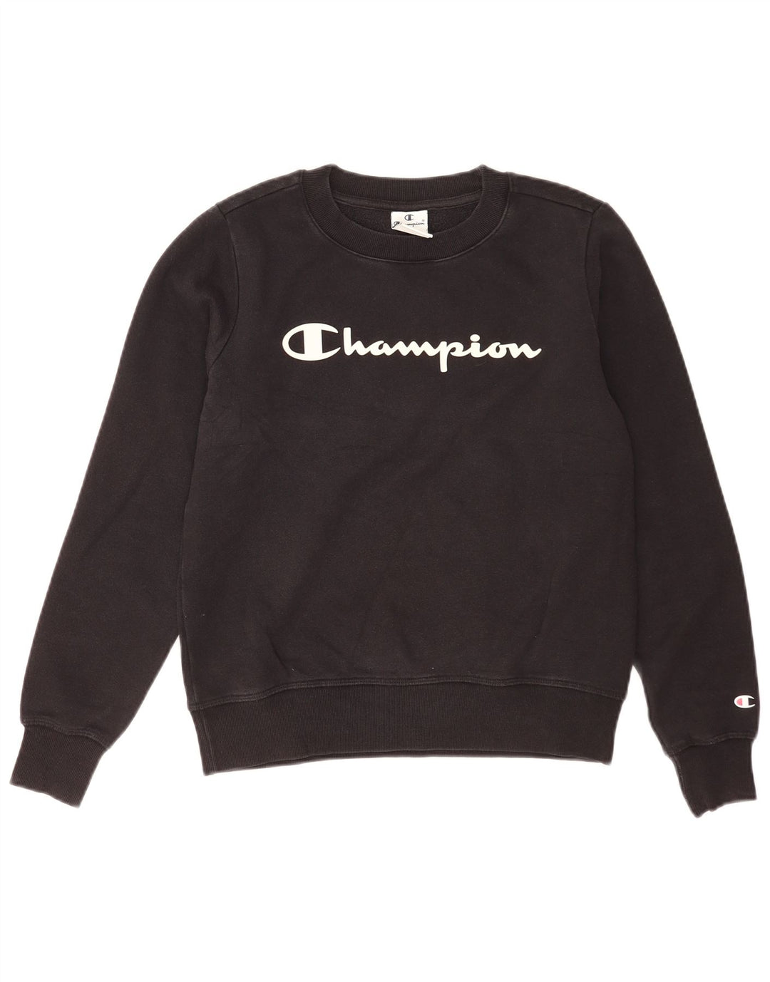 Pulover supradimensionat cu grafic pentru femei Champion UK 10 Mic Negru