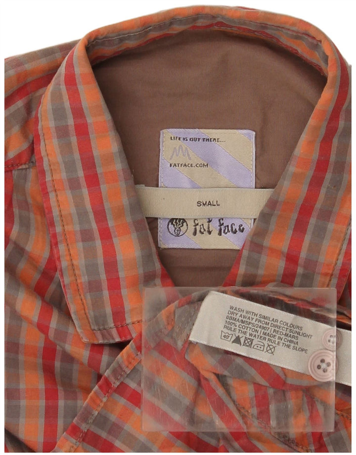 Cămașă pentru bărbați Fat Face Bumbac cu carouri mici, multicolore