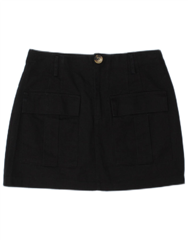 Fusta mini cargo pentru femei Zara Medium W28 Bleumarin