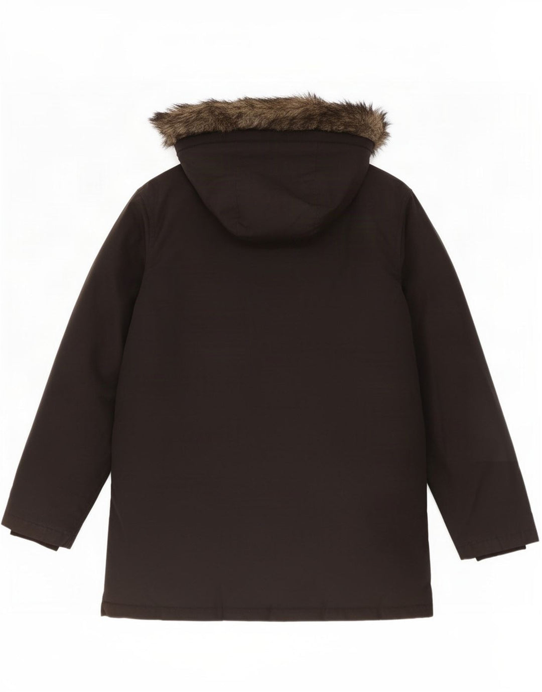 Palton căptușit cu glugă Woolrich pentru băieți 13-14 ani, negru