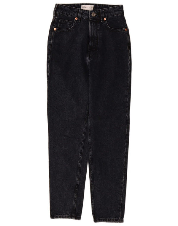 Blugi conici pentru femei Zara EU 32 2XS W22 L28 Bleumarin