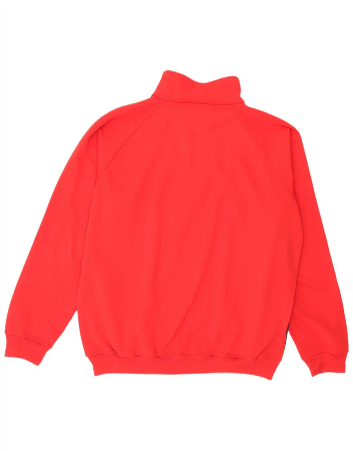 Jachetă de trening pentru bărbați Kappa, 2XL, poliester color bloc, roșu
