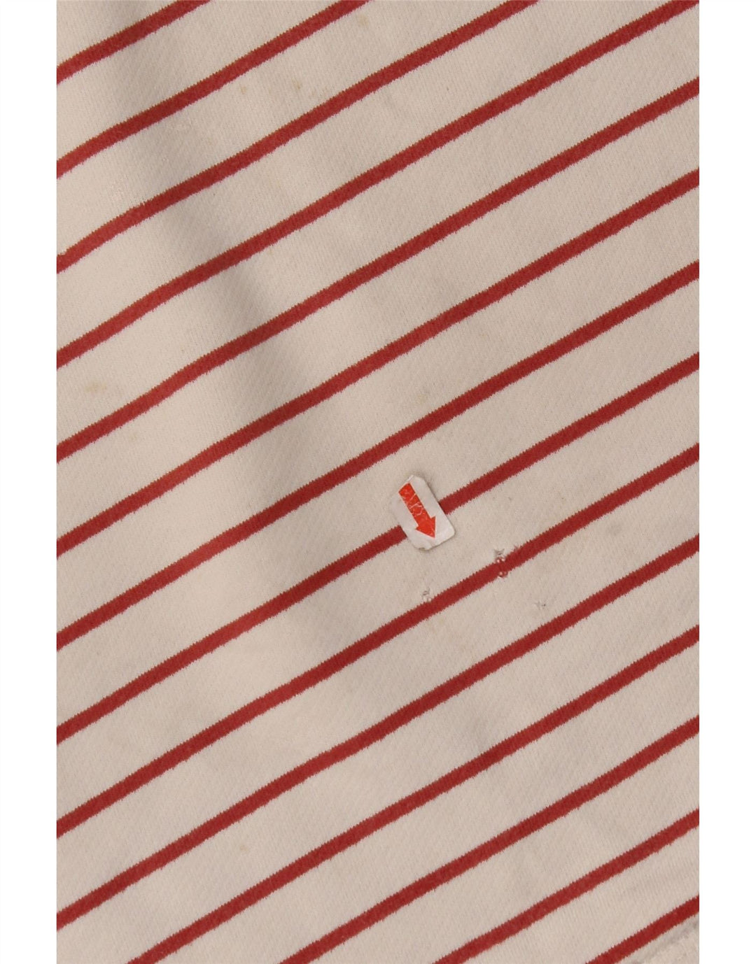 FAT FACE Top pentru femei cu mânecă lungă UK 8 mic bumbac cu dungi alb