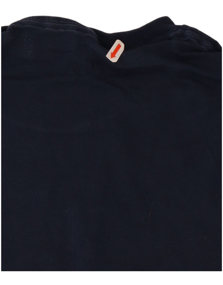 Tricou pentru bărbați Adidas Top Mediu Bleumarin, Bumbac cu dungi