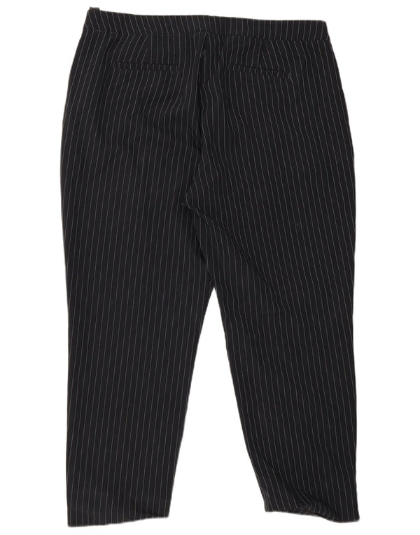 Pantaloni chino pentru femei Marks & Spencer Marea Britanie 20 2XL W38 L27 bleumarin cu dungi