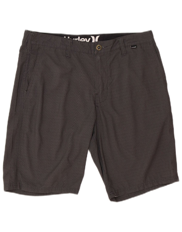 Pantaloni scurți chino Hurley pentru bărbați W33 Medium Gri Geometric Poliester