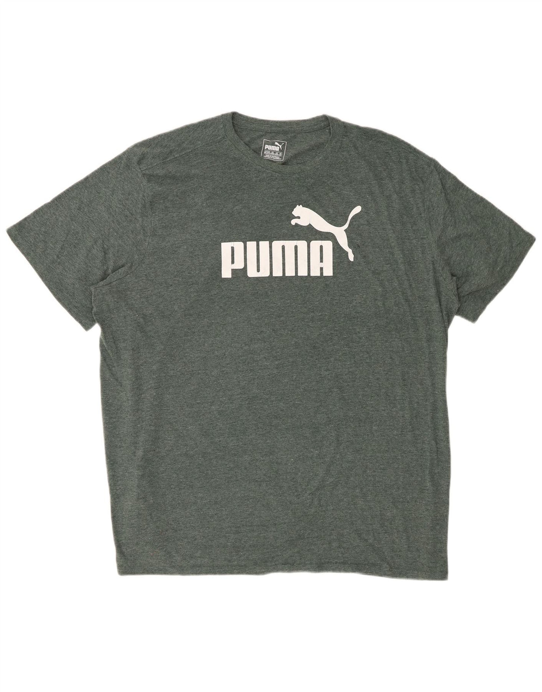 Tricou grafic PUMA pentru bărbați Top 3XL verde pete