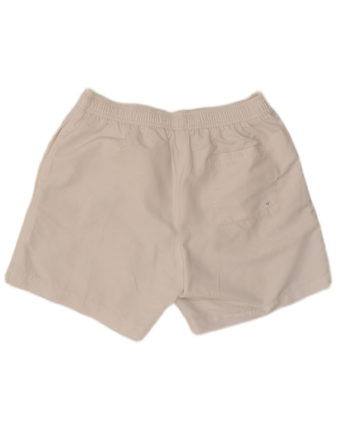 Pantaloni scurți de înot grafic Calvin Klein pentru bărbați, poliester alb mediu