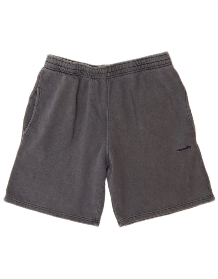 Pantaloni scurti sport pentru bărbați Superdry, bumbac albastru mic