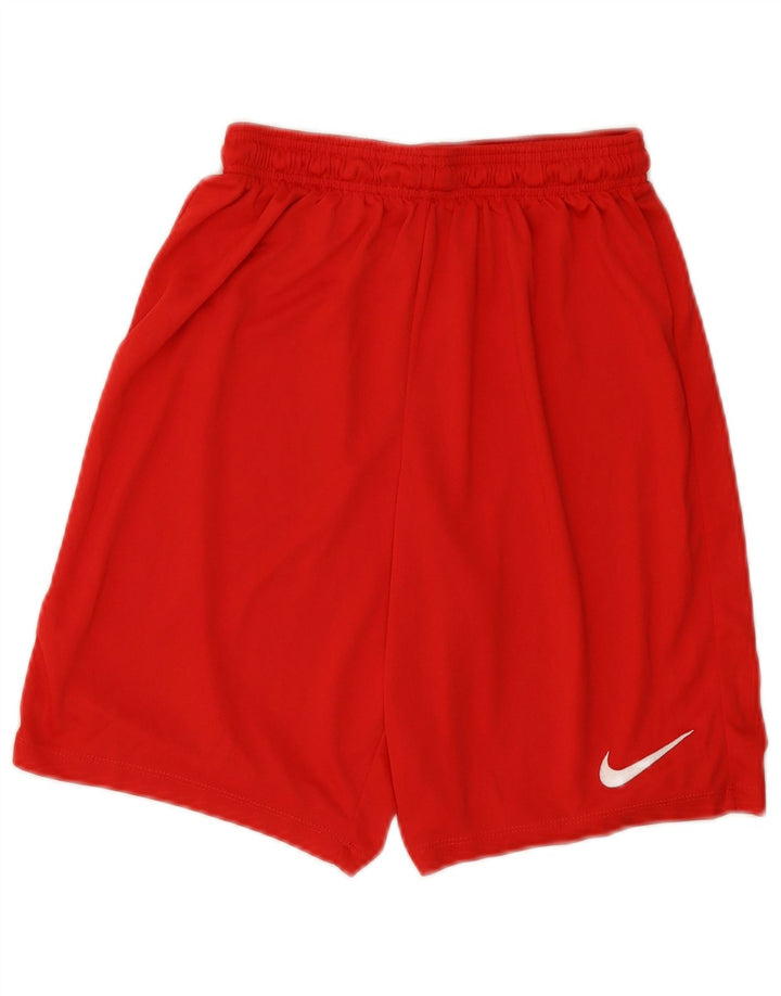 Pantaloni scurți sport Nike Dri Fit pentru bărbați, poliester roșu mediu