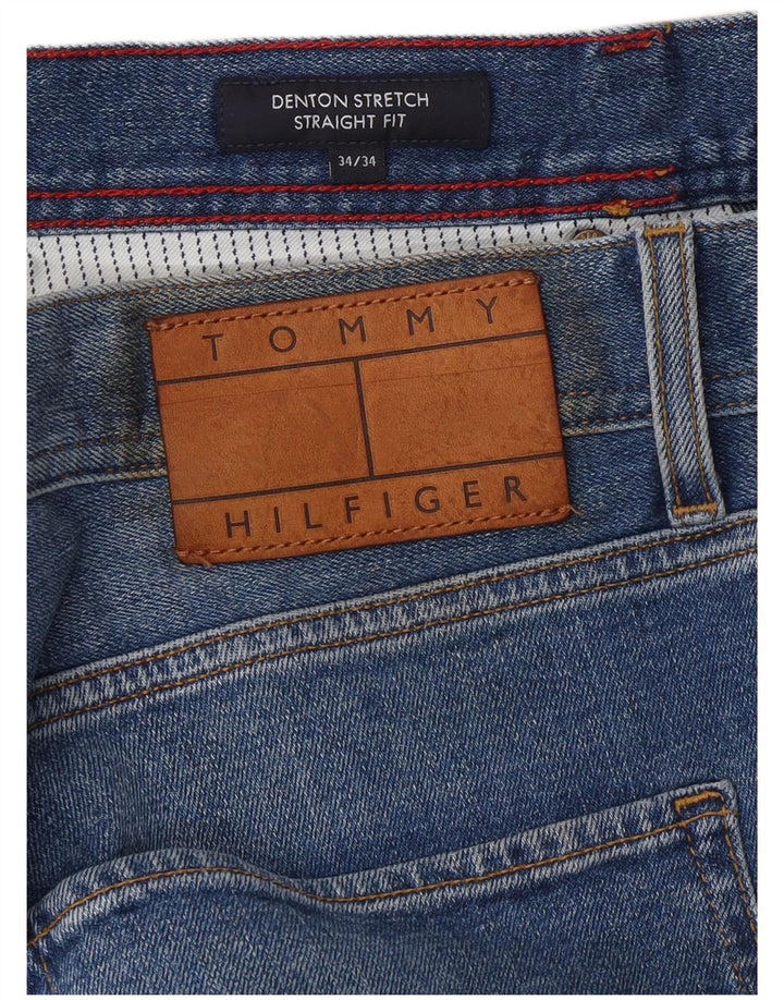 TOMMY HILFIGER Blugi pentru bărbați Denton Straight W34 L34 Bumbac albastru
