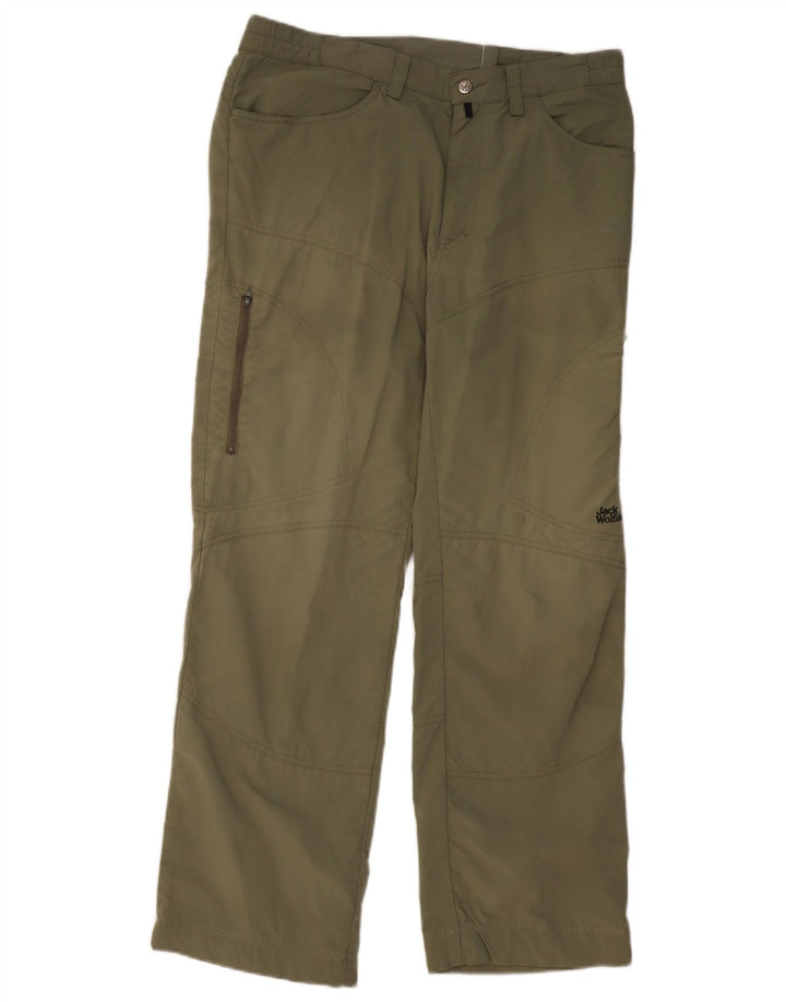 Pantaloni cargo drepti de călătorie pentru bărbați JACK WOLFSKIN L34 L30 Kaki