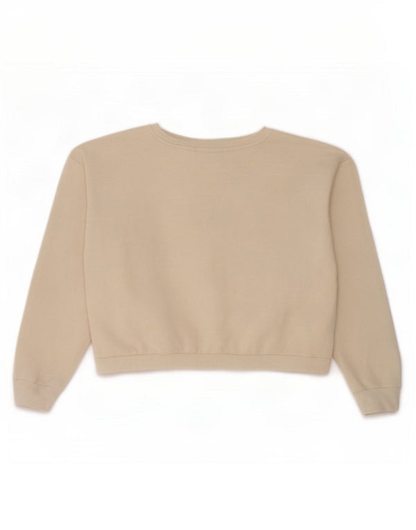 Pulover Fila Fete Crop Graphic Pulover 15-16 Ani Bej Bumbac