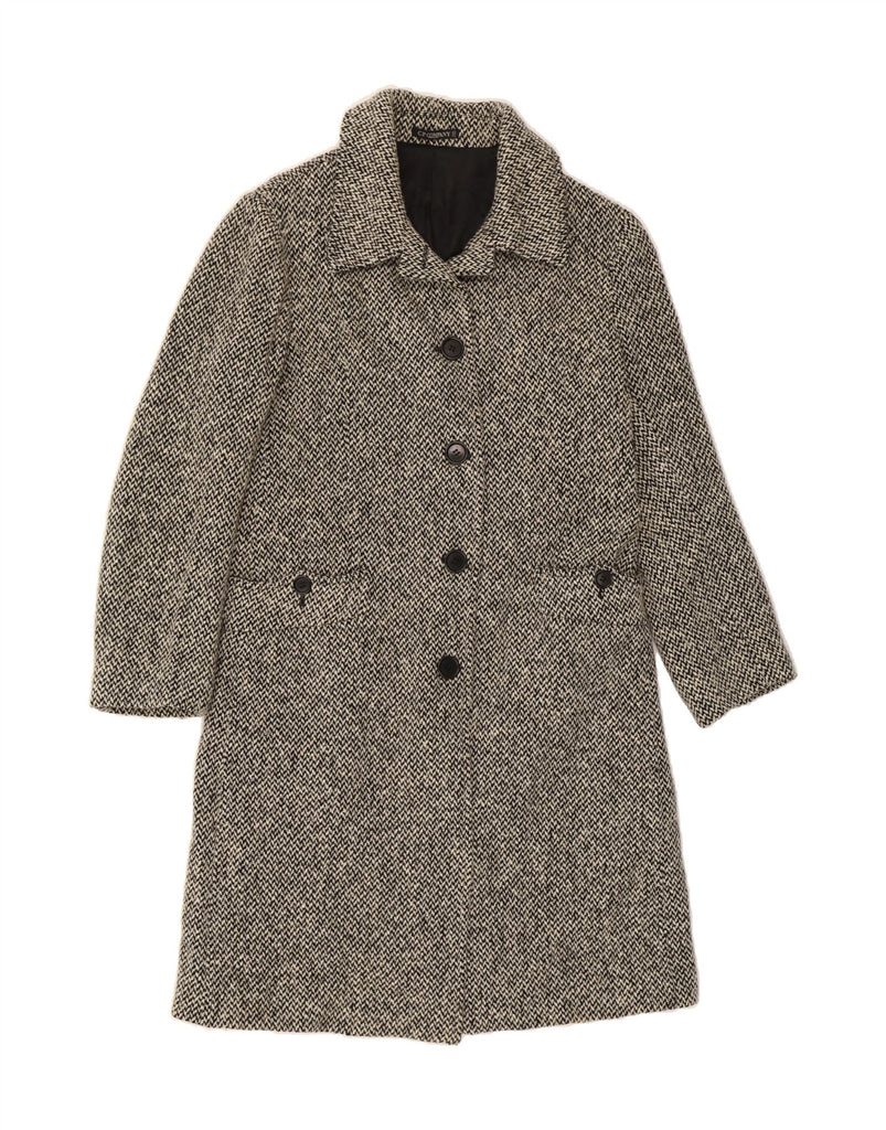 C.P. COMPANY Womens Overcoat IT 42 Medium Grey Flecked Vintage C.P. Company and Second-Hand C.P. Company from Messina Hembry 