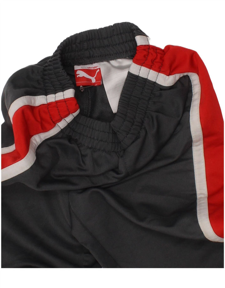 Pantaloni de trening Puma pentru băieți 2-3 ani, gri, poliester color bloc