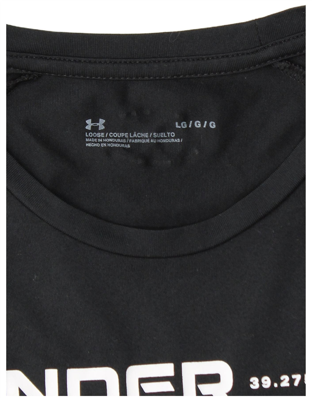 Tricou grafic pentru bărbați UNDER ARMOUR Top mare negru