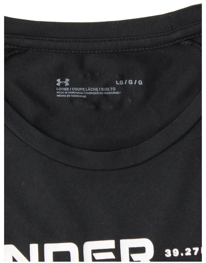 Tricou grafic pentru bărbați UNDER ARMOUR Top mare negru