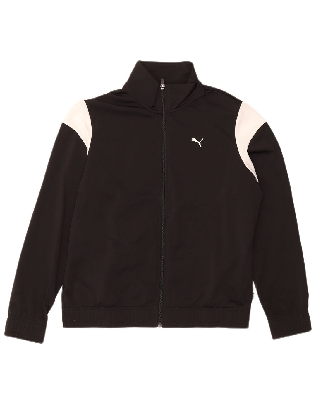 Jachetă de trening PUMA pentru femei UK 14 Medium Black Colorblock Poliester