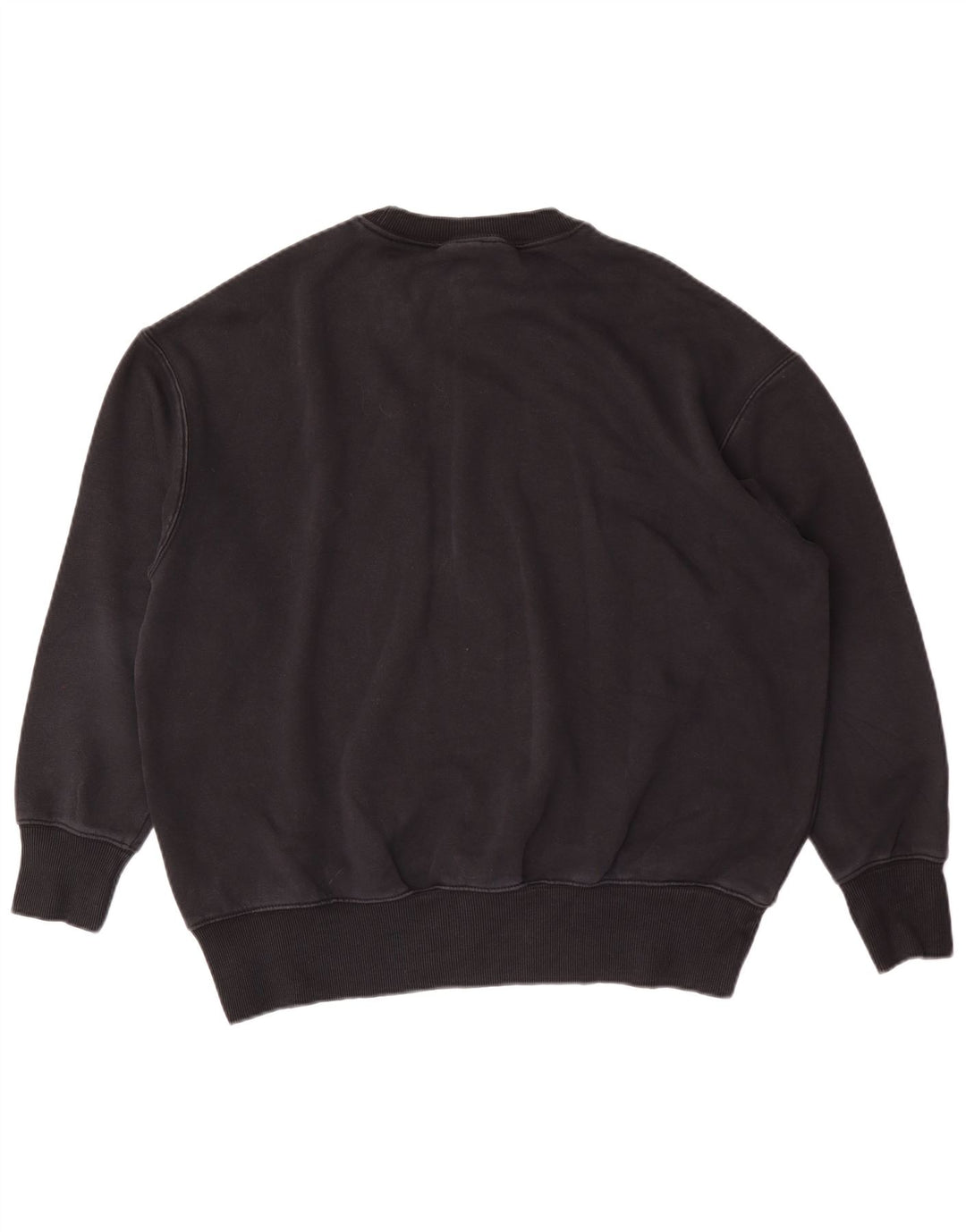 Hanorac Nike pentru bărbați, cu tăiere lejeră, pulover mic, negru, bumbac