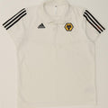 Tricou polo Adidas Wolverhampton Wanderers pentru bărbați, bumbac cu dungi albe mari