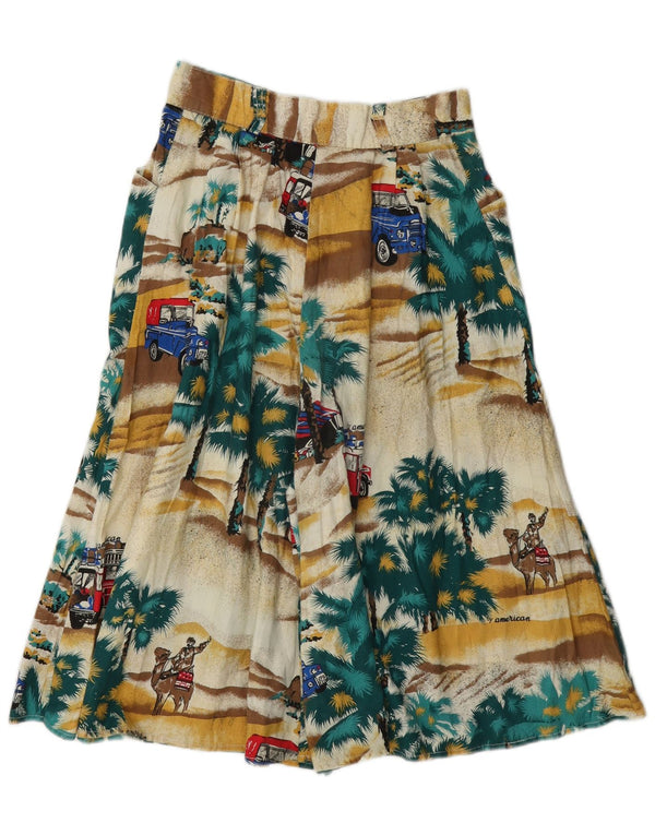 Pantaloni harem de damă vintage W24 XS bumbac multicolor Noutate