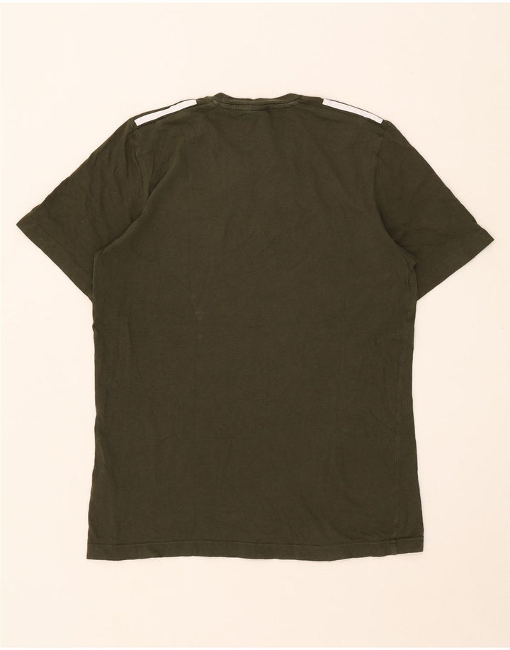 Tricou pentru bărbați Adidas Top mic bumbac kaki