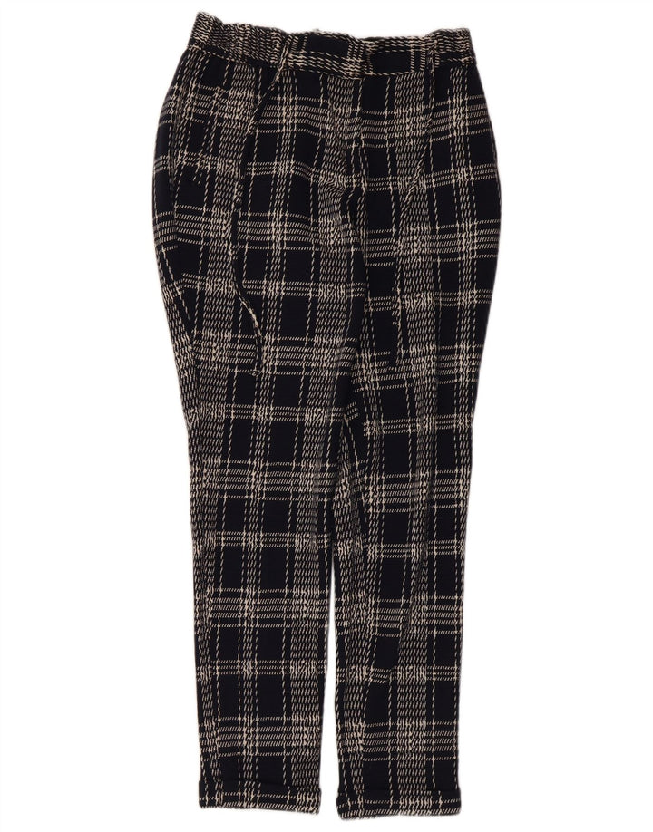 Massimo Dutti Pantaloni Chino Femei EU 40 Medium W30 L27 Black Check