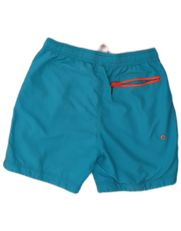 Pantaloni scurți de înot grafic Superdry pentru bărbați, mari, albastru, poliester