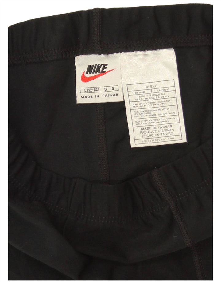 Pantaloni scurti sport NIKE pentru femei US 12/14, mari, negru, poliester