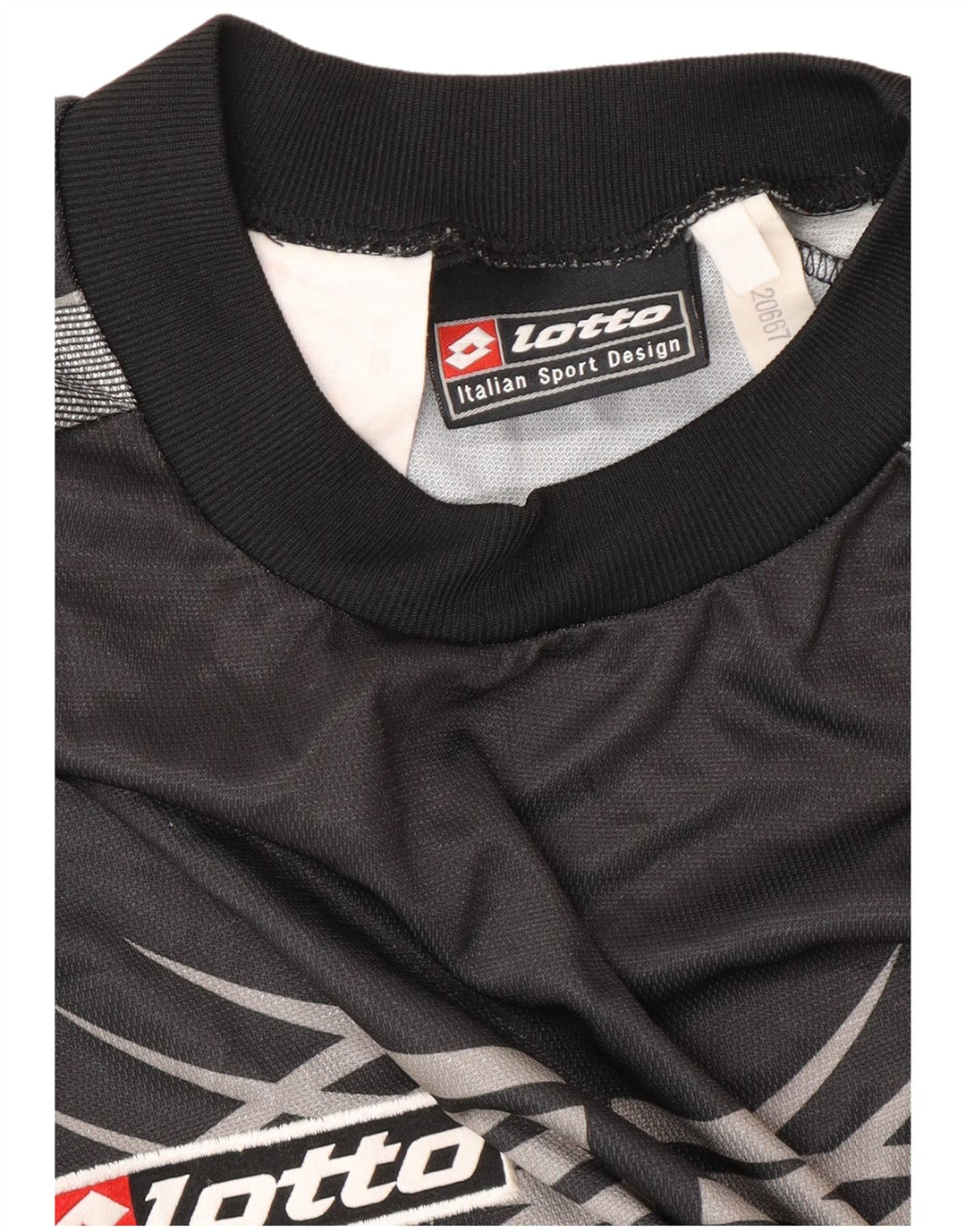 Tricou grafic LOTTO pentru bărbați Juventus 2001-2002 Top mare sport negru