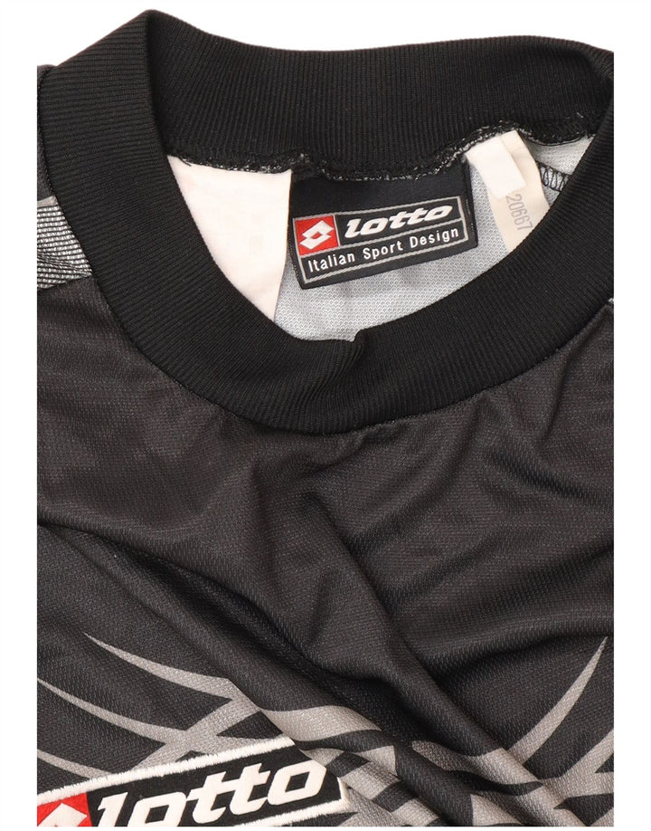 Tricou grafic LOTTO pentru bărbați Juventus 2001-2002 Top mare sport negru