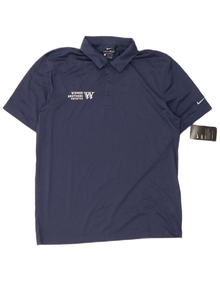Tricou polo Nike pentru bărbați Dri Fit Poliester mediu bleumarin