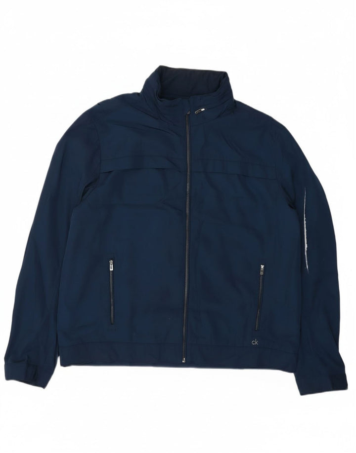 Jachetă Bomber Calvin Klein pentru bărbați UK 42 XL Bleumarin Poliester
