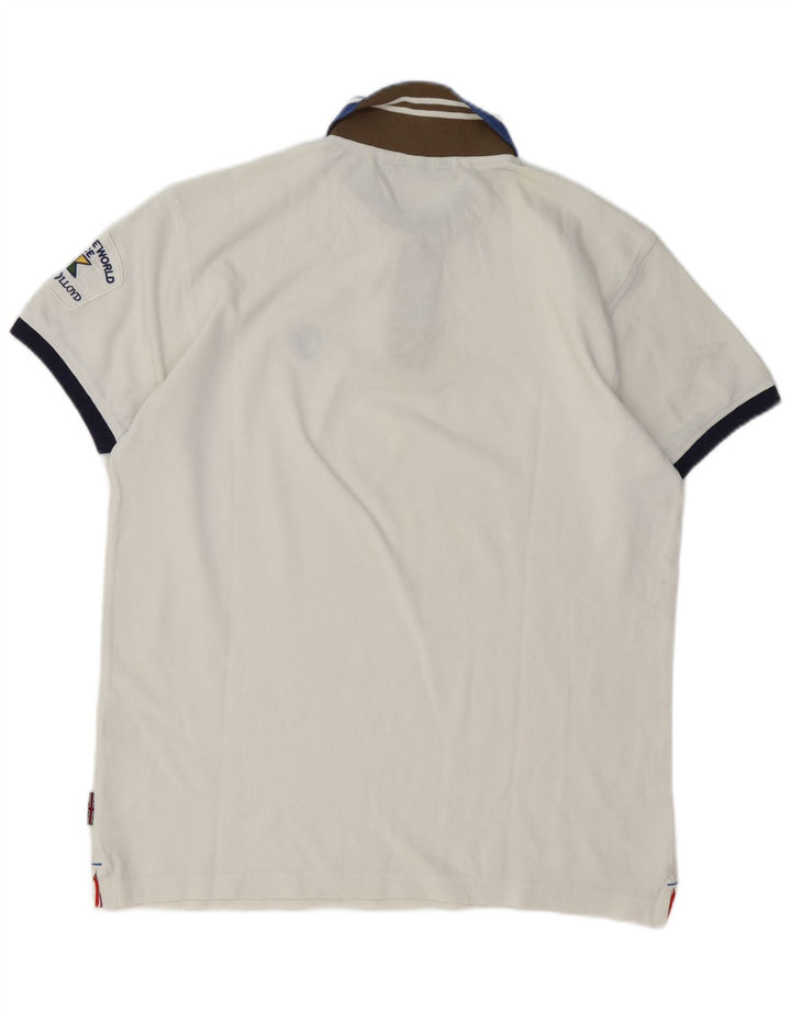 HENRI LLOYD Tricou Polo Rugby XL Bumbac Alb