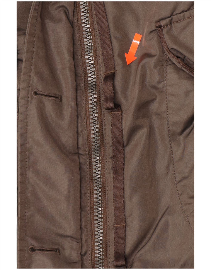 PEUTEREY Palton căptușit cu glugă pentru femei IT 40 Poliester kaki mic