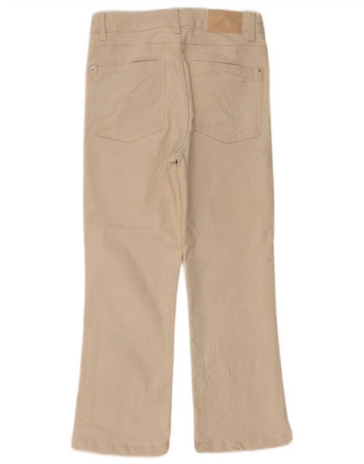 Blugi drepti pentru femei cu talie înaltă ZARA EU 36 XS W26 L24 bumbac bej