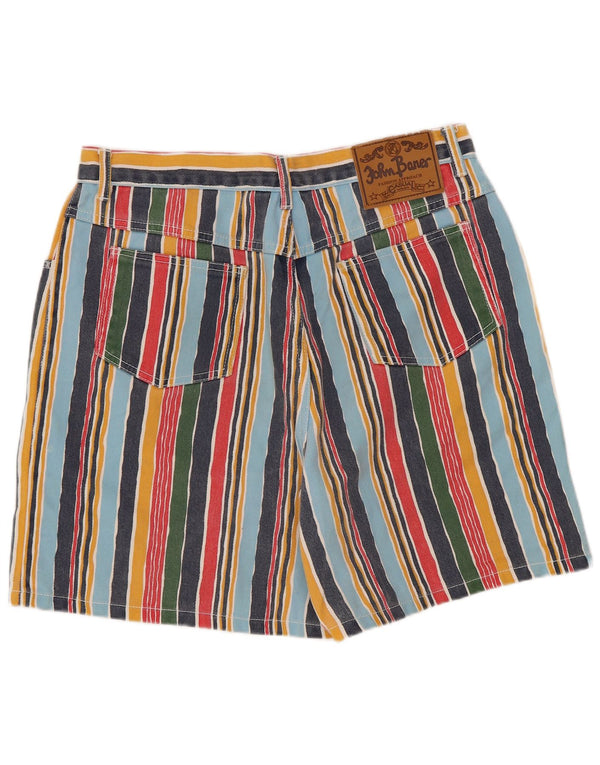 Pantaloni scurți casual pentru femei John Baner UK 16 Large W32 Multicolore Dungi