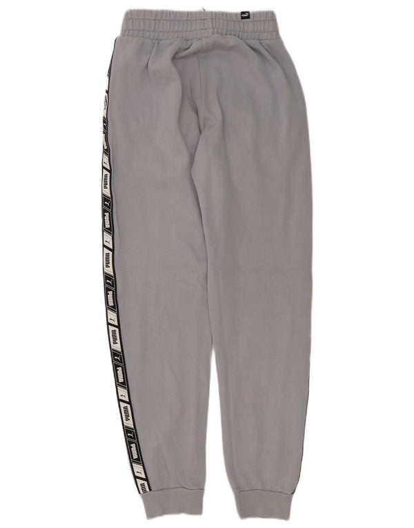 Pantaloni de trening cu grafică Puma pentru bărbați Pantaloni de jogging XS, gri, bumbac color bloc